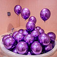 Латексные шары Хром фиолетовые (размер 12/30) 25 шт.