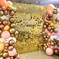 Фотозона "Мозаика" металлик (100х200 см.) золото