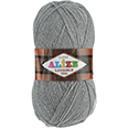Пряжа вязальная Alize Lanagold Fine № 21 (100 гр.) серый меланж