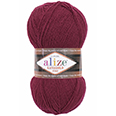 Пряжа вязальная Alize Lanagold Fine № 57 (100 гр.) бордовый