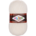 Пряжа вязальная Alize Lanagold Fine № 62 (100 гр.) молочный