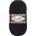 Пряжа вязальная Alize Lanagold Fine № 60 (100 гр.) чёрный