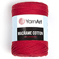 Пряжа Yarnart Macrame Cotton № 773 красный (225 м.) 250 гр.
