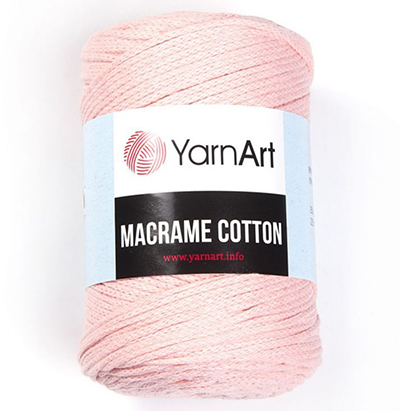 Пряжа Yarnart Macrame Cotton № 767 персиковый (225 м.) 250 гр.