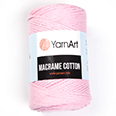 Пряжа Yarnart Macrame Cotton № 762 розовый (225 м.) 250 гр.
