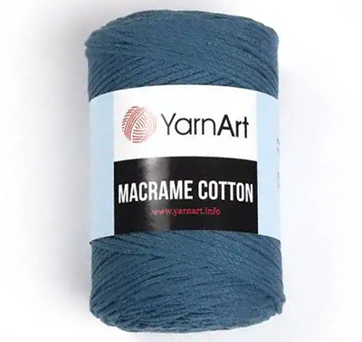 Пряжа Yarnart Macrame Cotton № 789 петроль (225 м.) 250 гр.