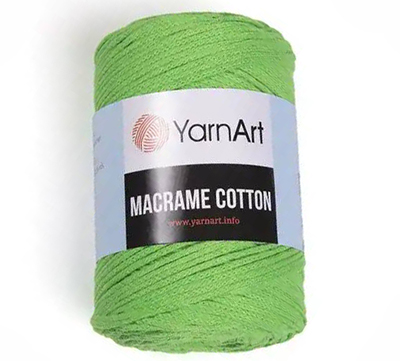 Пряжа Yarnart Macrame Cotton № 802 лайм (225 м.) 250 гр.