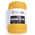 Пряжа Yarnart Macrame Cotton № 796 жёлтый (225 м.) 250 гр.