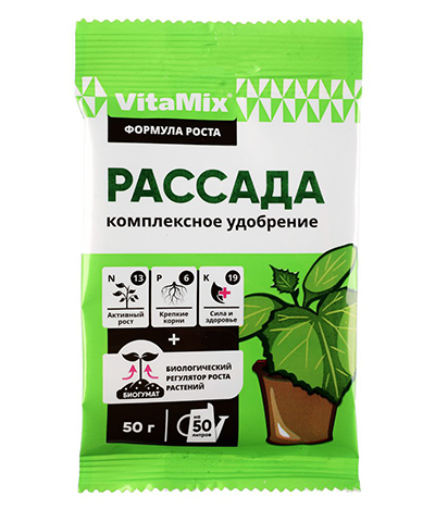 Комплексное удобрение для рассады VitaMix 50 гр. Комплексное удобрение для рассады VitaMix 50 гр.