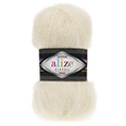 Пряжа Alize Mohair Classic № 01 (200 м) 100 гр. кремовый