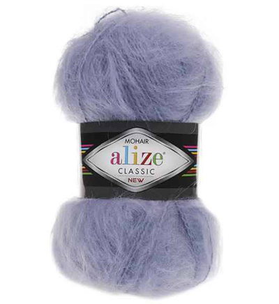Пряжа Alize Mohair Classic № 40 (200 м) 100 гр. голубой Пряжа Alize Mohair Classic № 40 (200 м) 100 гр. голубой