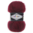 Пряжа Alize Mohair Classic № 57 (200 м) 100 гр. бордовый