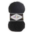 Пряжа Alize Mohair Classic № 60 (200 м) 100 гр. чёрный