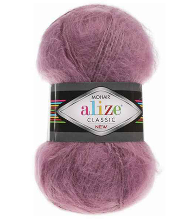 Пряжа Alize Mohair Classic № 169 (200 м) 100 гр. роза Пряжа Alize Mohair Classic № 169 (200 м) 100 гр. роза