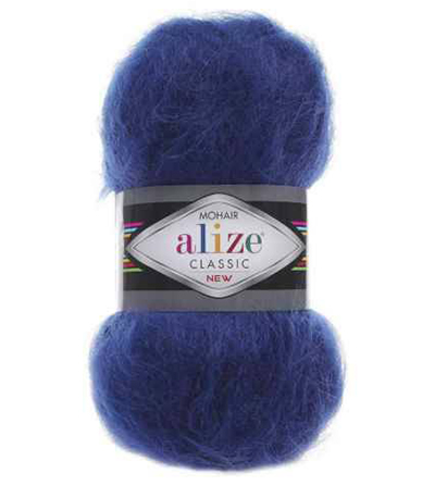 Пряжа Alize Mohair Classic № 409 (200 м) 100 гр. индиго