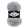Пряжа Alize Mohair Classic № 21 (200 м) 100 гр. серый