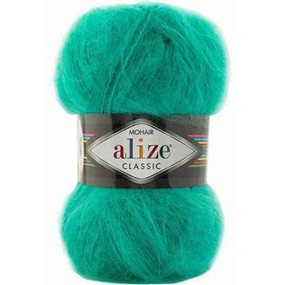Пряжа Alize Mohair Classic № 477 (200 м) 100 гр. бирюзовый