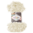 Пряжа Alize Puffy Fur № 6113 (6 м) 100 гр. кремовый
