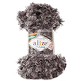Пряжа Alize Puffy Fur № 6105 (6 м) 100 гр. мокко