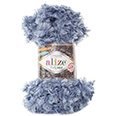Пряжа Alize Puffy Fur № 6106 (6 м) 100 гр. голубой