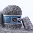 Пряжа Menca Пух норки № 803 (350 м) 50 гр. средне-серый
