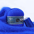 Пряжа Menca Пух норки № 809 (350 м) 50 гр. ярко-синий