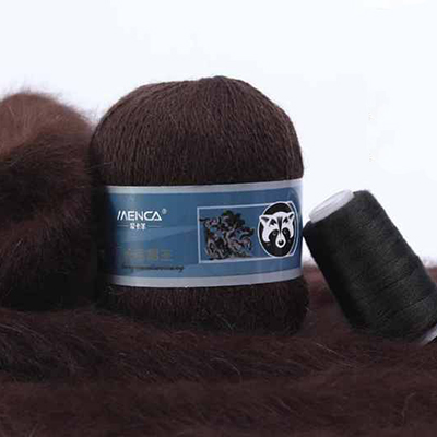 Пряжа Menca Пух норки № 815 (350 м) 50 гр. кофе Пряжа Menca Пух норки № 815 (350 м) 50 гр. кофе