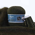Пряжа Menca Пух норки № 819 (350 м) 50 гр. хаки