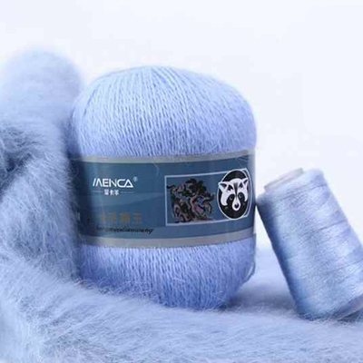 Пряжа Menca Пух норки № 826 (350 м) 50 гр. небесно-голубой Пряжа Menca Пух норки № 826 (350 м) 50 гр. небесно-голубой