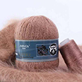 Пряжа Menca Пух норки № 829 (350 м) 50 гр. красно-коричневый