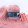 Пряжа Menca Пух норки № 830 (350 м) 50 гр. нежно-розовый