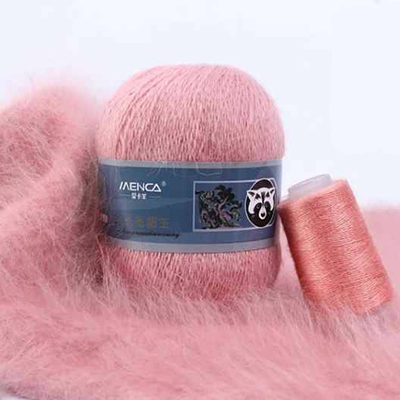 Пряжа Menca Пух норки № 830 (350 м) 50 гр. нежно-розовый
