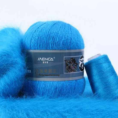 Пряжа Menca Пух норки № 838 (350 м) 50 гр. голубое озеро