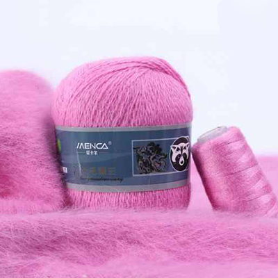 Пряжа Menca Пух норки № 843 (350 м) 50 гр. роза