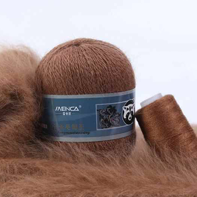 Пряжа Menca Пух норки № 849 (350 м) 50 гр. коричневый