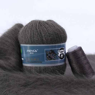 Пряжа Menca Пух норки № 850 (350 м) 50 гр. серо-коричневый Пряжа Menca Пух норки № 850 (350 м) 50 гр. серо-коричневый