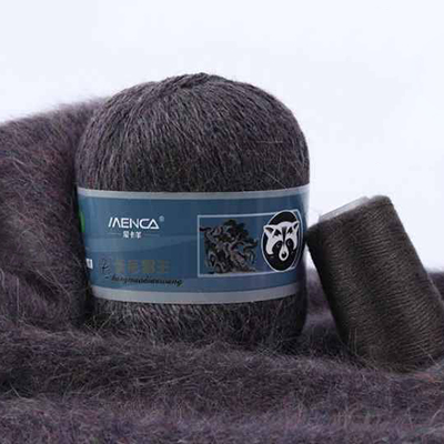 Пряжа Menca Пух норки № 859 (350 м) 50 гр. тёмно-пепельный Пряжа Menca Пух норки № 859 (350 м) 50 гр. тёмно-пепельный