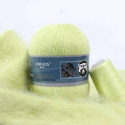 Пряжа Menca Пух норки № 861 (350 м) 50 гр. лимонный