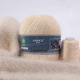 Пряжа Menca Пух норки № 865 (350 м) 50 гр. топлёное молоко