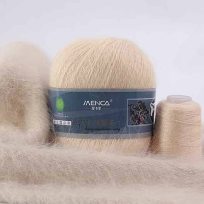 Пряжа Menca Пух норки № 865 (350 м) 50 гр. топлёное молоко