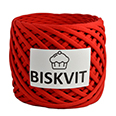 Пряжа трикотажная "Бисквит" № 240 (330 гр.) Красный