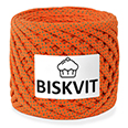 Пряжа трикотажная "Бисквит" № 1812 (330 гр.) Новогодний мандарин