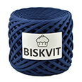 Пряжа трикотажная "Бисквит" № 311 (330 гр.) Синий бархат