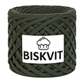 Пряжа трикотажная "Бисквит" (330 гр.) Темно-зеленый