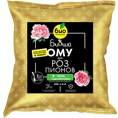 ОМУ для роз и пионов, ТМ БИОША (1 кг) ОМУ для роз и пионов, ТМ БИОША (1 кг)