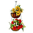 Подвесные корзины для цветов (2 шт; 30 и 35 см.)