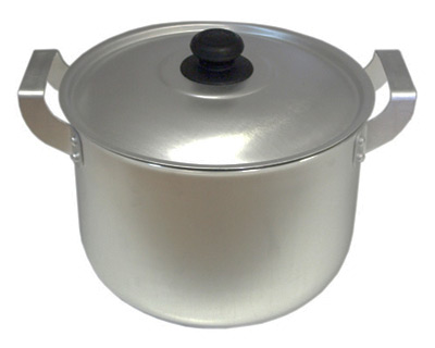 Кастрюля с крышкой (6 л., алюминий) Кастрюля с крышкой (6 л., алюминий)
