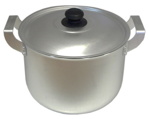 Кастрюля с крышкой (15 л., алюминий)