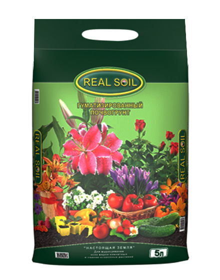 REAL SOIL - Гуматизированный почвогрунт (5л.) REAL SOIL - Гуматизированный почвогрунт (5л.)